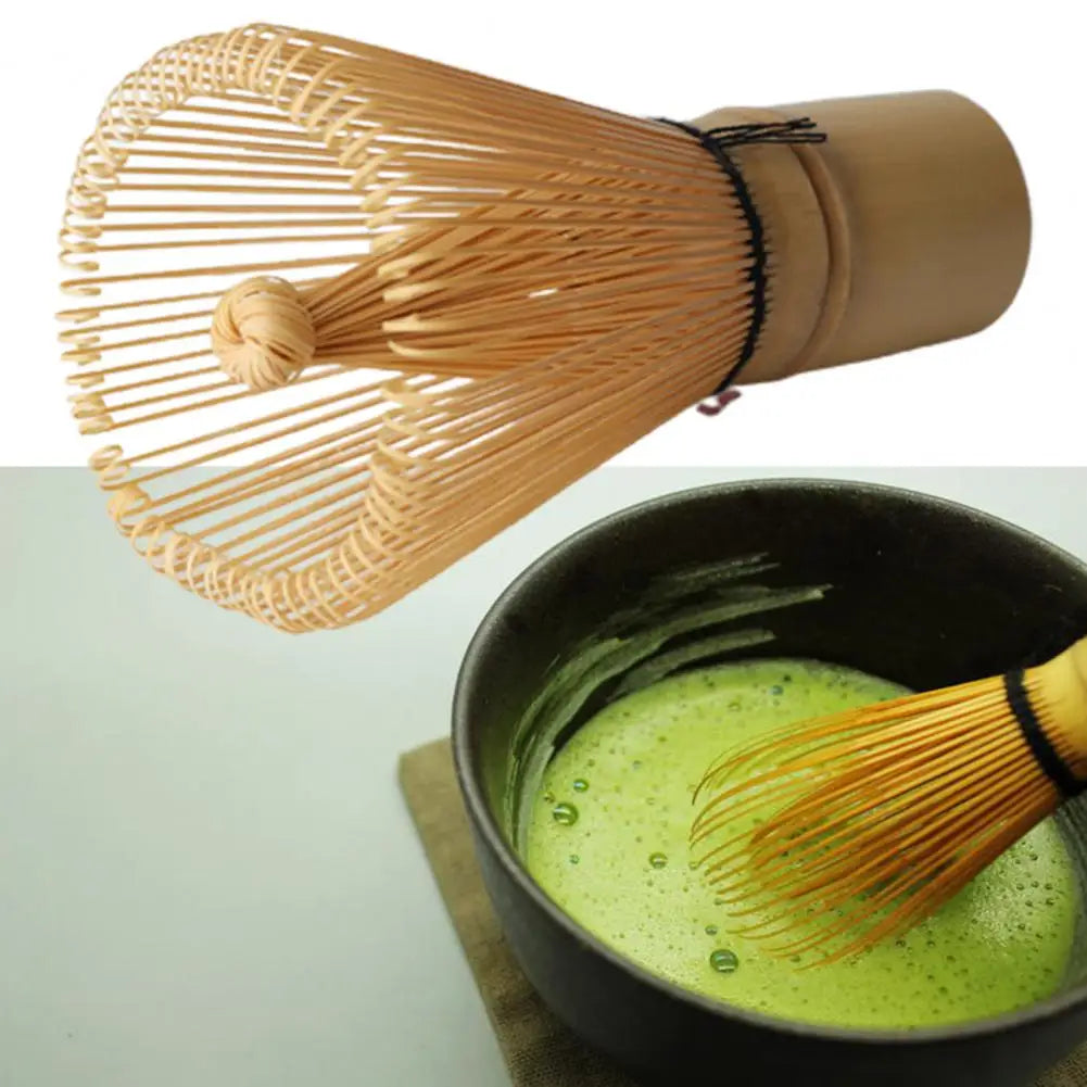 Tea Powder Whisk Tea Brush Easy to Clean Quick Mixing Japanese Style Bamboo Matcha Green Tea Whisk