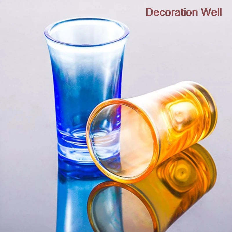 4Pcs 0.5 ounce heavy duty shot acrylic glasses machine made lead free acrylic glass liquor glass