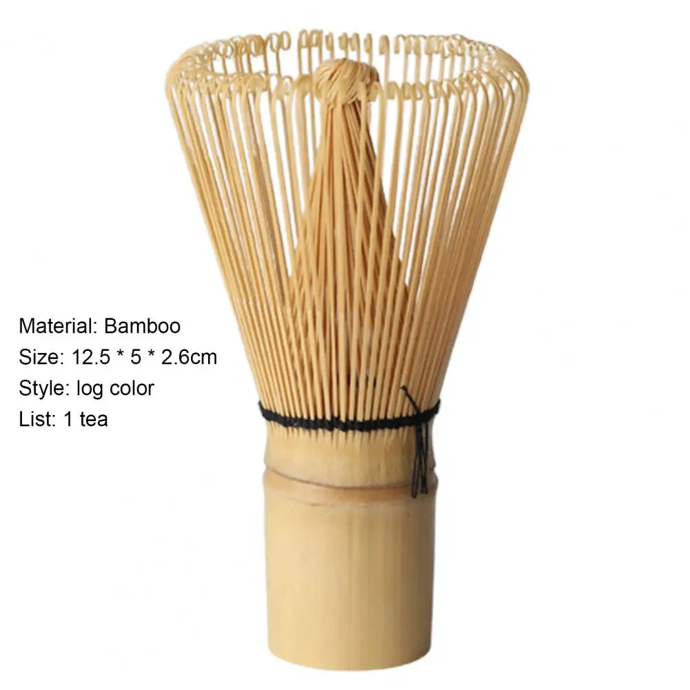 Tea Powder Whisk Tea Brush Easy to Clean Quick Mixing Japanese Style Bamboo Matcha Green Tea Whisk