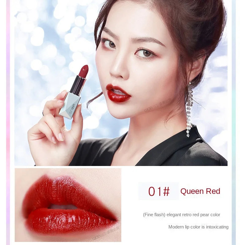 Magnetic Snap Lipstick Orange Cream Orange A Bao Color Does Not Fade No Stain on Cup Positive Waterproof Smear-Proof