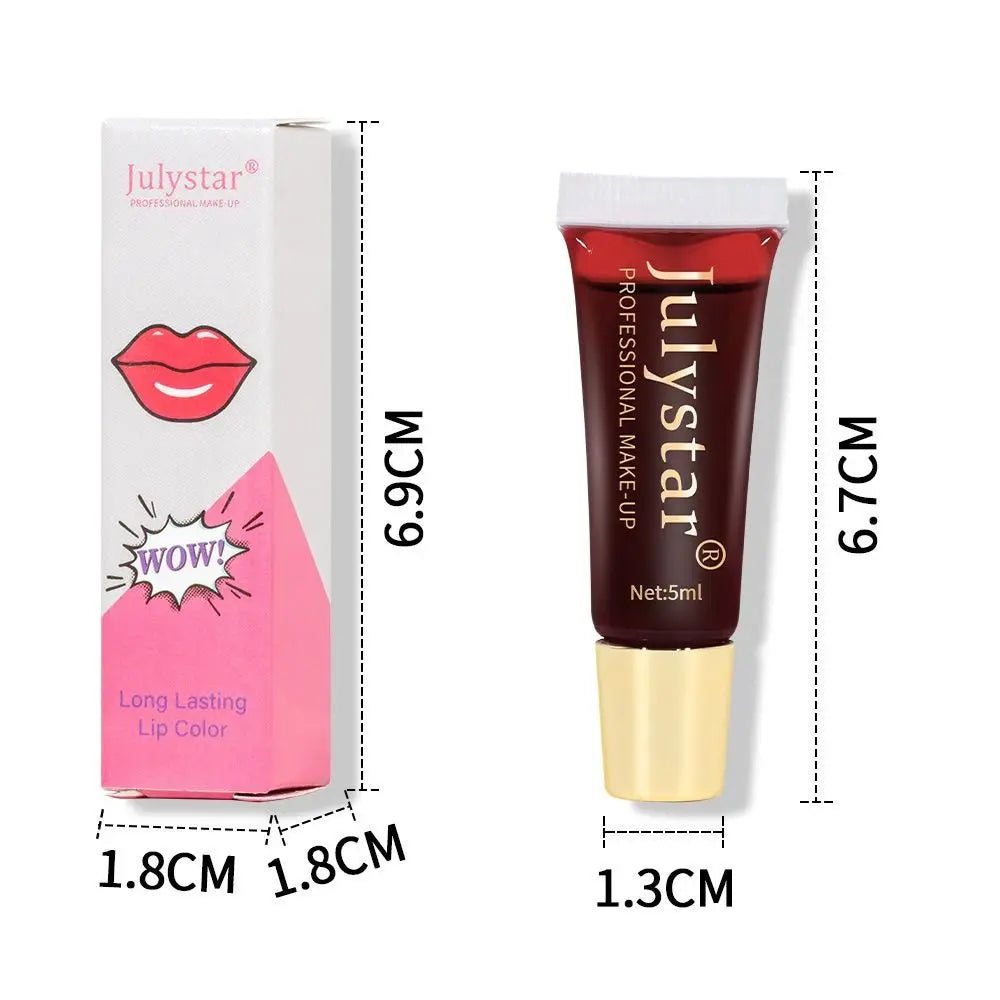 6 Colors Peel Off Liquid Lipstick Waterproof Long Lasting Tear Off Lip Liner Tear Off Lip Glaze Matte Magic Lip Gloss Lip Stain