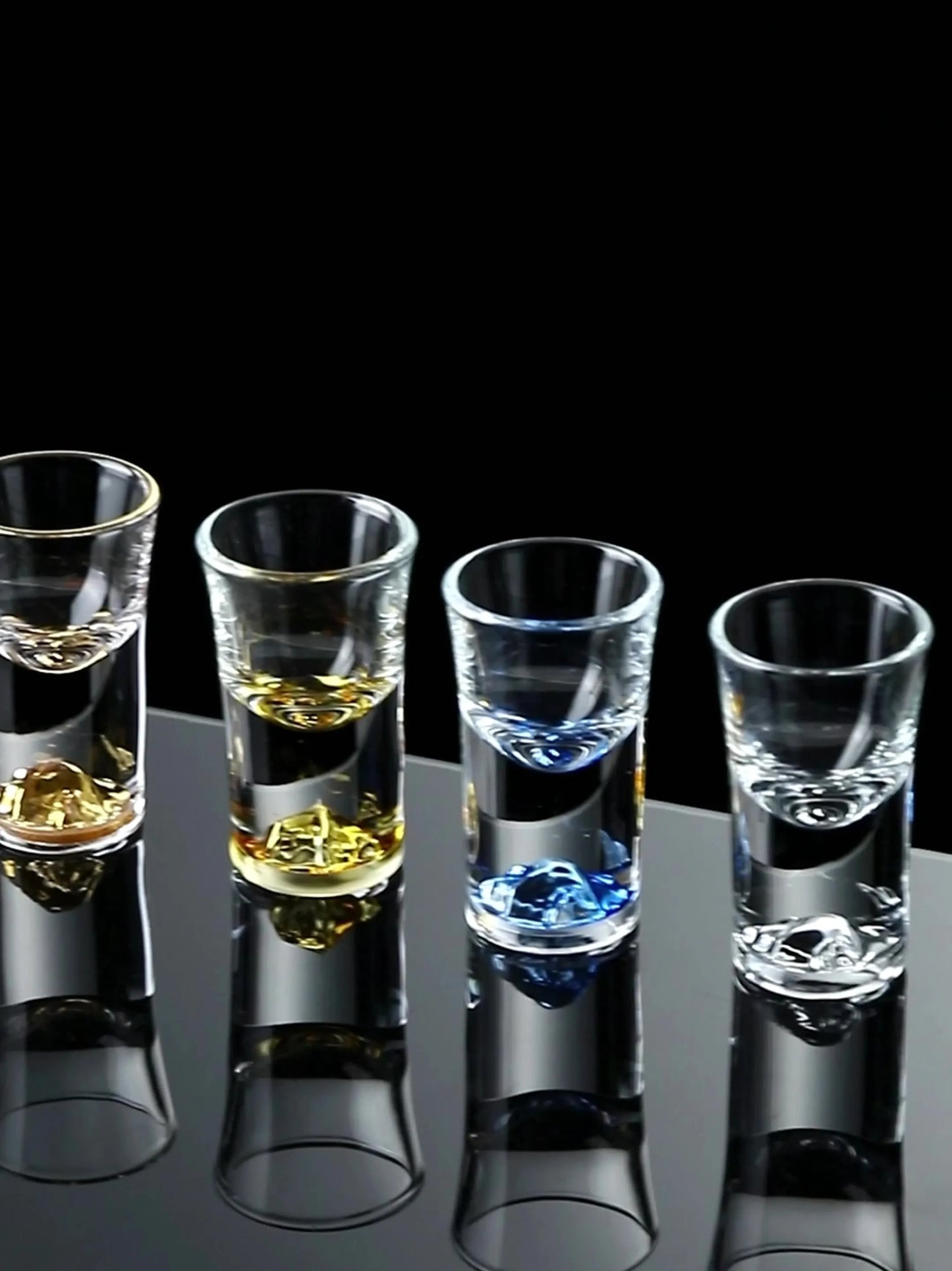 10ml Crystal Liquor Spirits Shot Glasses Mountain Wine Glass Vodka Whisky Bar Pretty Brandy Snifters Gift Bullet Cups