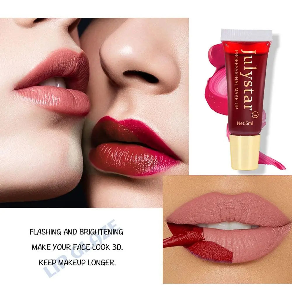 6 Colors Peel Off Liquid Lipstick Waterproof Long Lasting Tear Off Lip Liner Tear Off Lip Glaze Matte Magic Lip Gloss Lip Stain