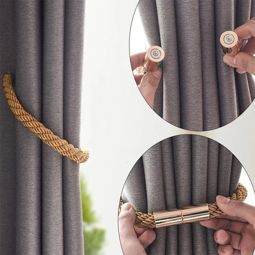 1 pcs Magnetic Curtain Tieback High Quality Holder Hook Buckle Clip Curtain Tieback Decorative Home Accessories