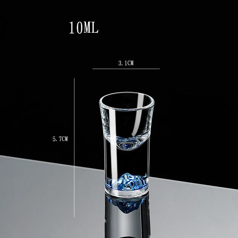 10ml Crystal Liquor Spirits Shot Glasses Mountain Wine Glass Vodka Whisky Bar Pretty Brandy Snifters Gift Bullet Cups