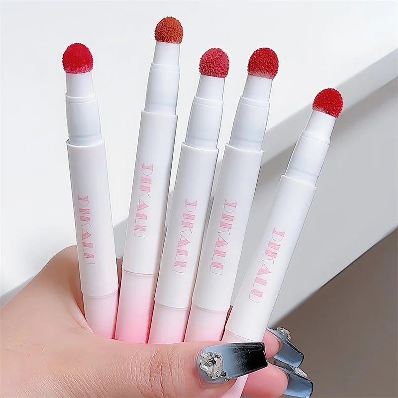 Air Cushion Lip Powder Cream Matte Lipstick Lip Stain Velvet Lip Mud Waterproof Long Lasting Easy To Wear Mouth Red Lip Glaze