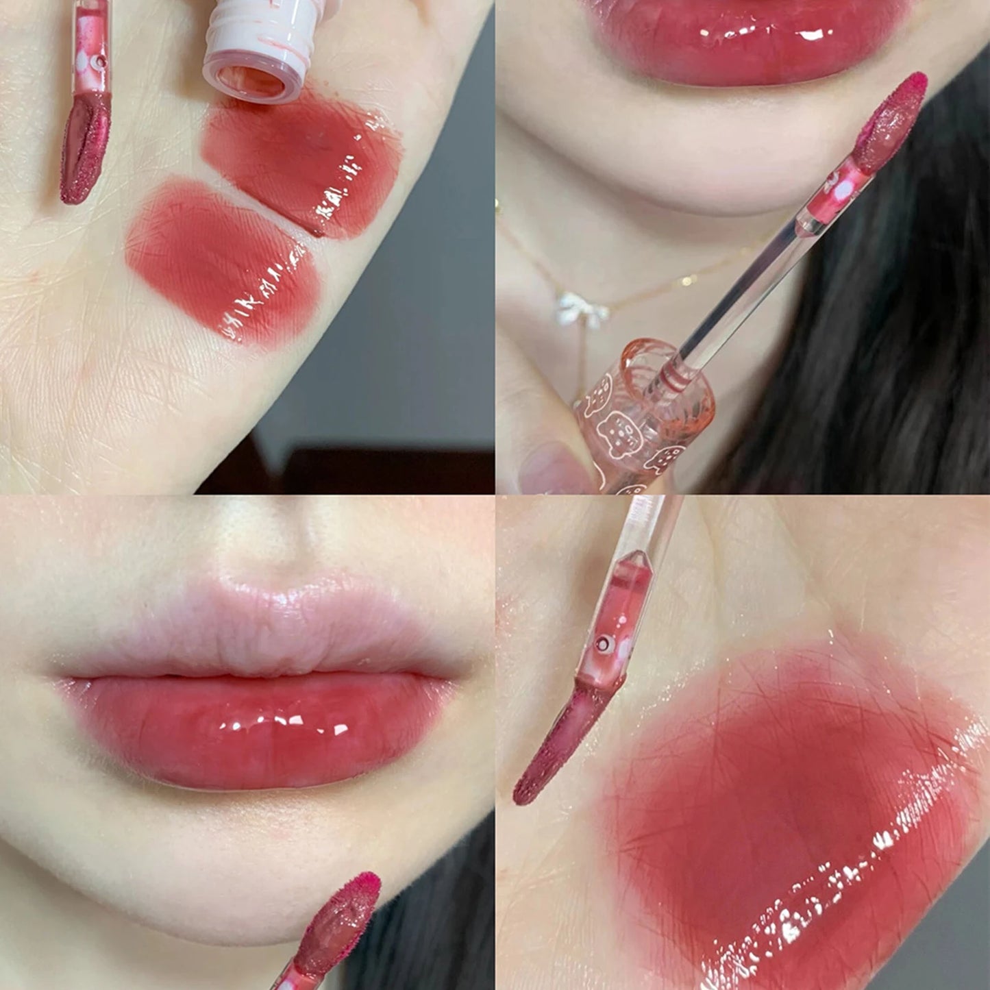 3g Glossy Lip Stain Long-Lasting Smudge-proof & Lightweight Lip Tint for Dry Lips Makeup