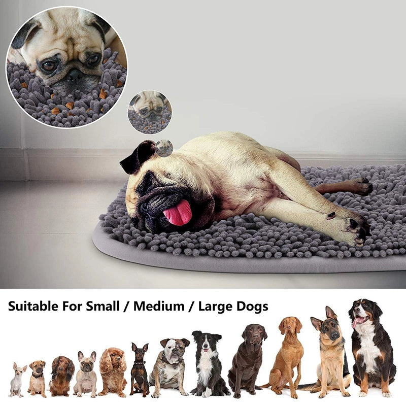 Snuffle Mat for Dogs Interactive Feed Game for Boredom Encourages Natural Foraging Skills and Stress Relief for Small Medium Dog