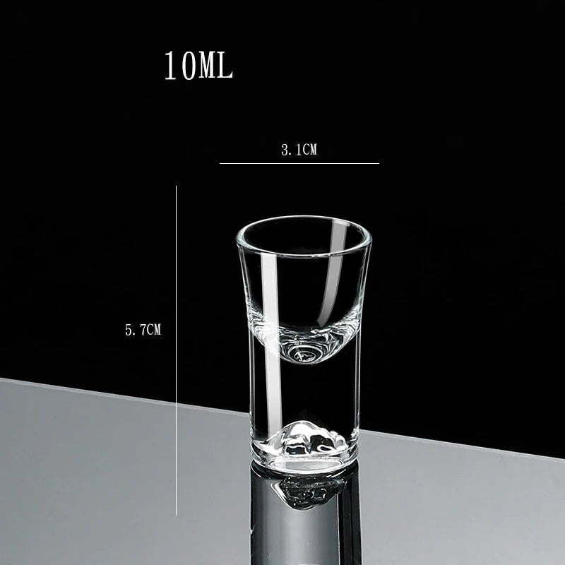 10ml Crystal Liquor Spirits Shot Glasses Mountain Wine Glass Vodka Whisky Bar Pretty Brandy Snifters Gift Bullet Cups