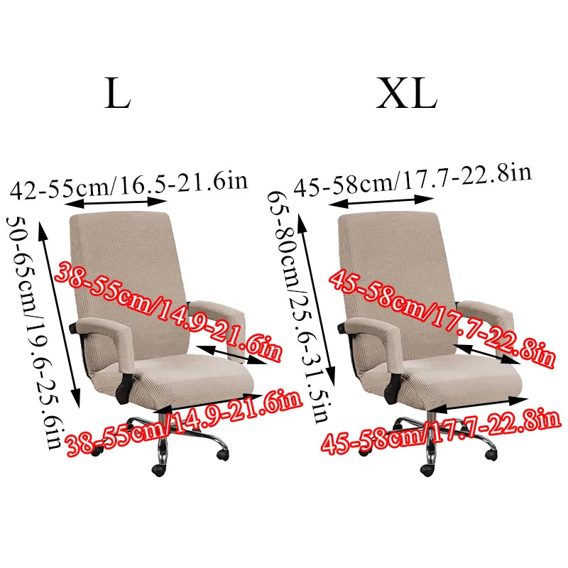 Computer Chair Cover Modern Spandex Slipcovers Office Chair Case Armrest Cover Dust Cover Removable Anti-dirty Chairs Slipcover