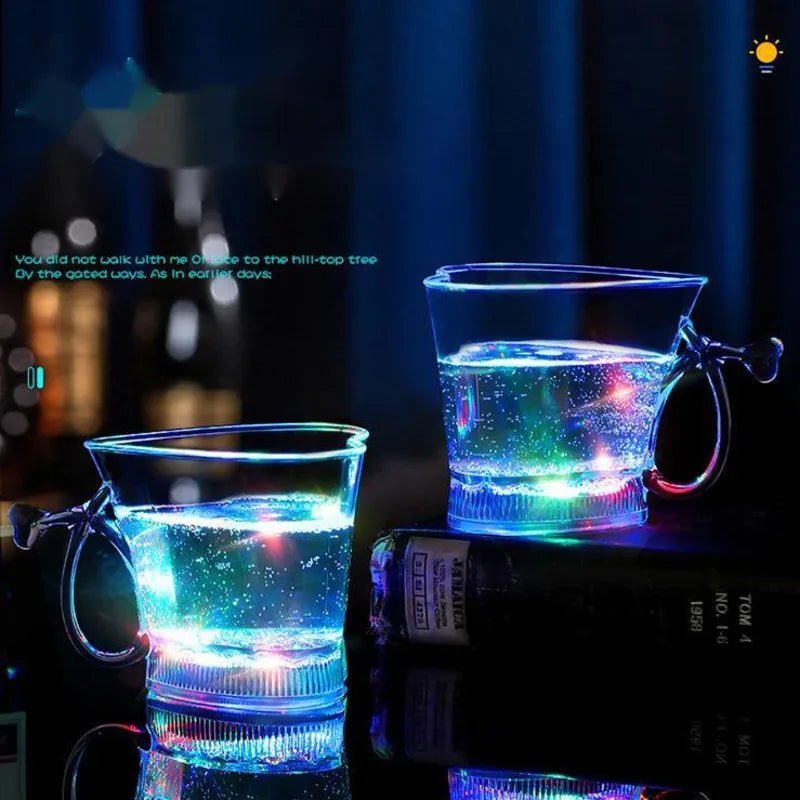 Bar Water Will Flash Beer Cup Nightclub Love Colorful Shot Glasses For Vodka Personality Birthday Gift Men And Women