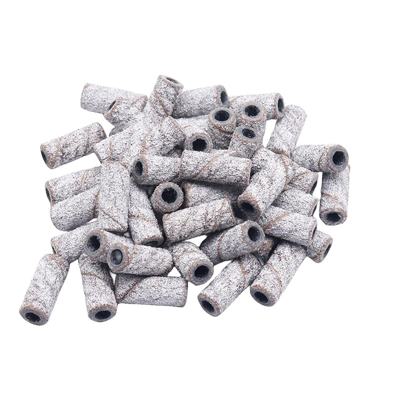 1000pcs 3mm Mini Zebra Sanding Bands Stainless Steel Nail Drill Bits Mandrel Electric Manicure Accessories Tool