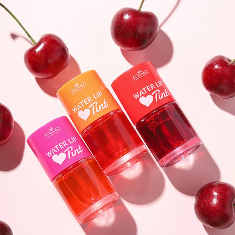 Cherry Juice Dyeing Lip Gloss Glossy Moisturizer Non-Stick Cup Lipstick Moisturizer Liquid Lipstick Stawberry/mulberry Lip Gloss