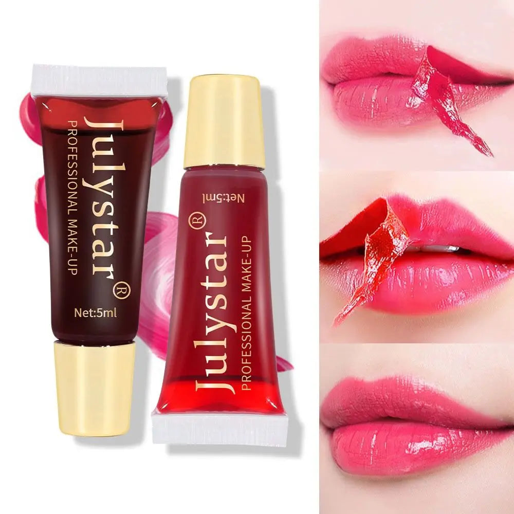 6 Colors Peel Off Liquid Lipstick Waterproof Long Lasting Tear Off Lip Liner Tear Off Lip Glaze Matte Magic Lip Gloss Lip Stain